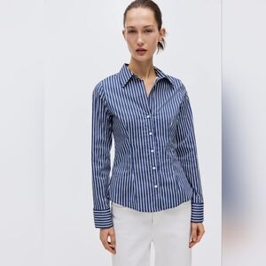 H&M Striped Fitted Shirt